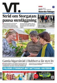 Förstasida Västerviks-Tidningen