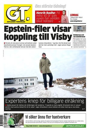 Förstasida Gotlands Tidningar