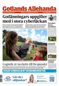 Förstasida Gotlands Allehanda