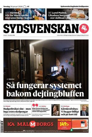 Förstasida Sydsvenskan Lund