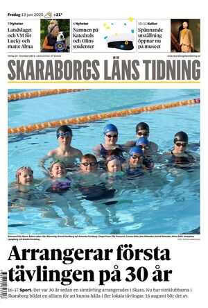 Förstasida Skaraborgs Läns Tidning