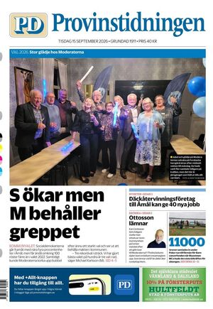 Förstasida Provinstidningen Dalsland