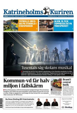 Förstasida Katrineholms-Kuriren