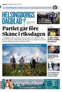 Förstasida Helsingborgs Dagblad
