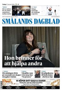 Förstasida Smålands Dagblad