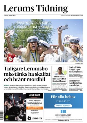 Förstasida Lerums Tidning