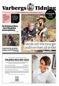 Förstasida Varbergs Tidning