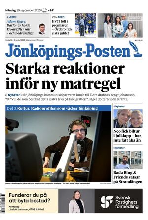 Förstasida Jönköpings-Posten