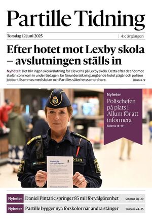 Förstasida Partille Tidning