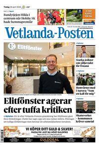 Förstasida Vetlanda-Posten