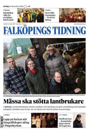 Förstasida Falköpings Tidning
