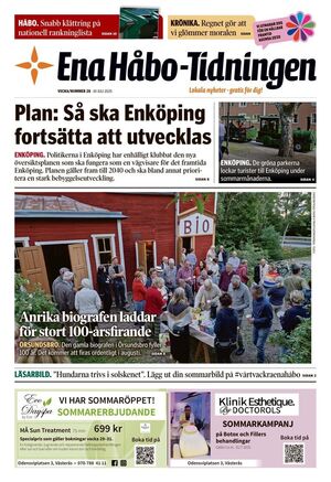 Förstasida Ena Håbo-tidningen