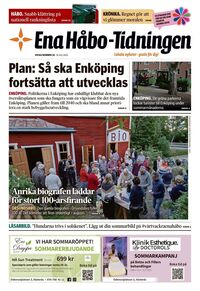 Förstasida Ena Håbo-tidningen