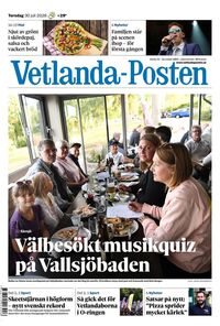Förstasida Vetlanda-Posten