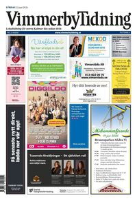 Förstasida Vimmerby Tidning
