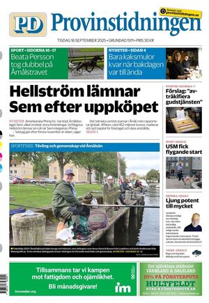 Förstasida Provinstidningen Dalsland
