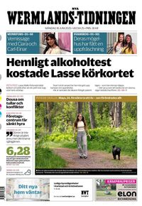 Förstasida Nya Wermlands-Tidningen