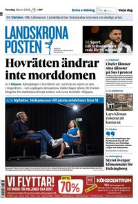 Förstasida Landskrona Posten