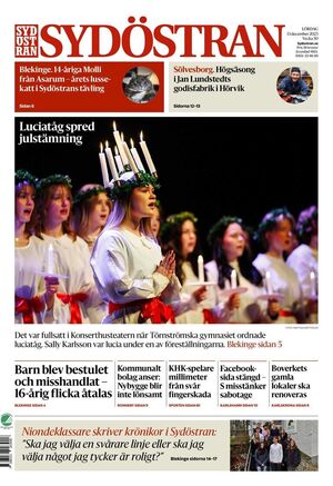 Förstasida Sydöstran