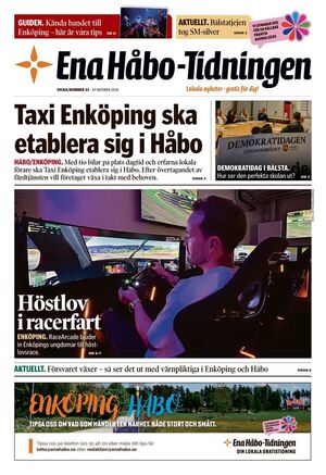 Förstasida Ena Håbo-tidningen