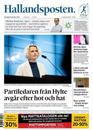 Förstasida Hallandsposten