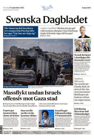 Förstasida Svenska Dagbladet