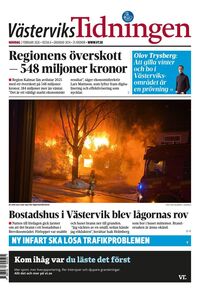 Förstasida Västerviks-Tidningen