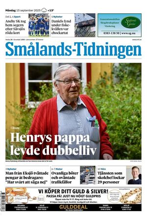 Förstasida Smålands-Tidningen