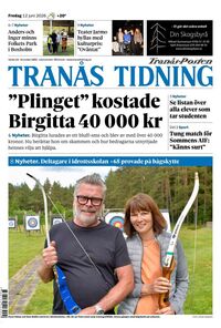 Förstasida Tranås Tidning