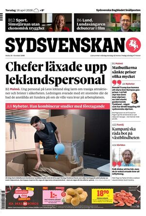 Förstasida Sydsvenskan Malmö