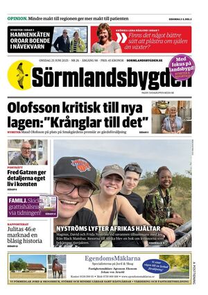Förstasida Sörmlandsbygden