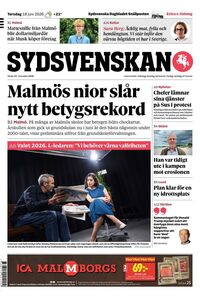 Förstasida Sydsvenskan Malmö
