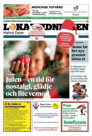 Förstasida Lokaltidningen Malmö Öster