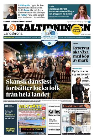 Förstasida Lokaltidningen Landskrona