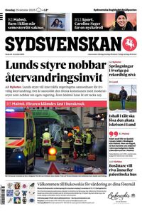 Förstasida Sydsvenskan Malmö