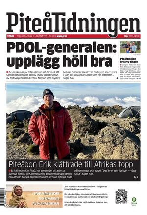 Förstasida Piteå-Tidningen