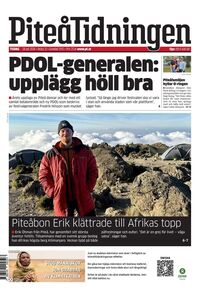 Förstasida Piteå-Tidningen
