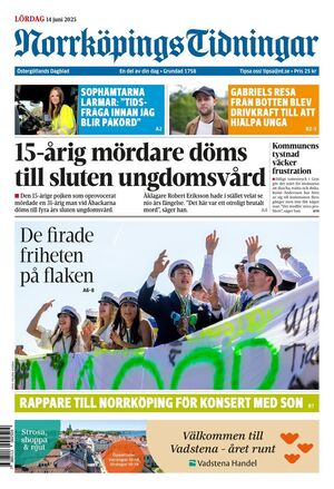 Förstasida Norrköpings Tidningar