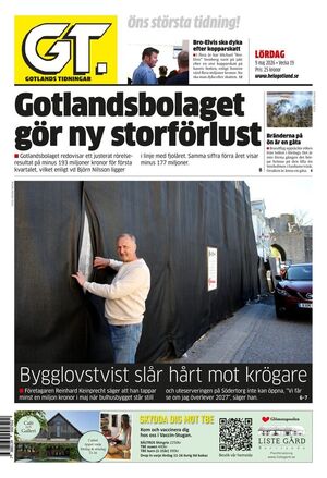 Förstasida Gotlands Tidningar