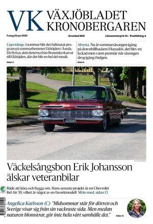 Förstasida Växjöbladet Kronobergaren