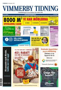 Förstasida Vimmerby Tidning