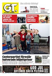 Förstasida Gotlands Tidningar