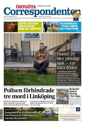 Förstasida Östgöta Correspondenten