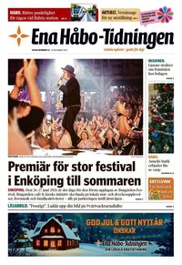Förstasida Ena Håbo-tidningen