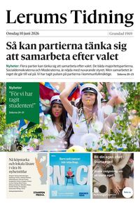 Förstasida Lerums Tidning