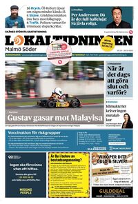 Förstasida Lokaltidningen Malmö Söder