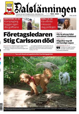 Förstasida Dalslänningen