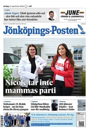 Förstasida Jönköpings-Posten