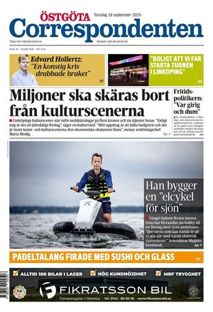 Förstasida Östgöta Correspondenten