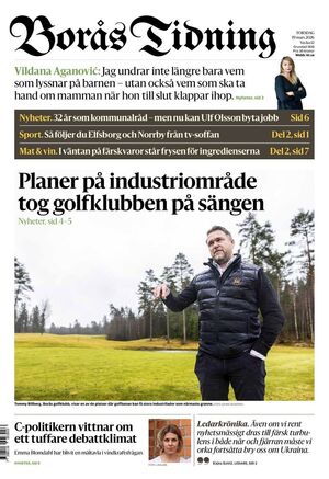 Förstasida Borås Tidning